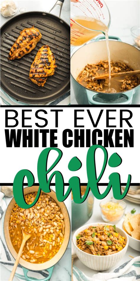 I haven't had anything better even in a restaurant. The best stove top white chicken chili recipe ever! It's ...