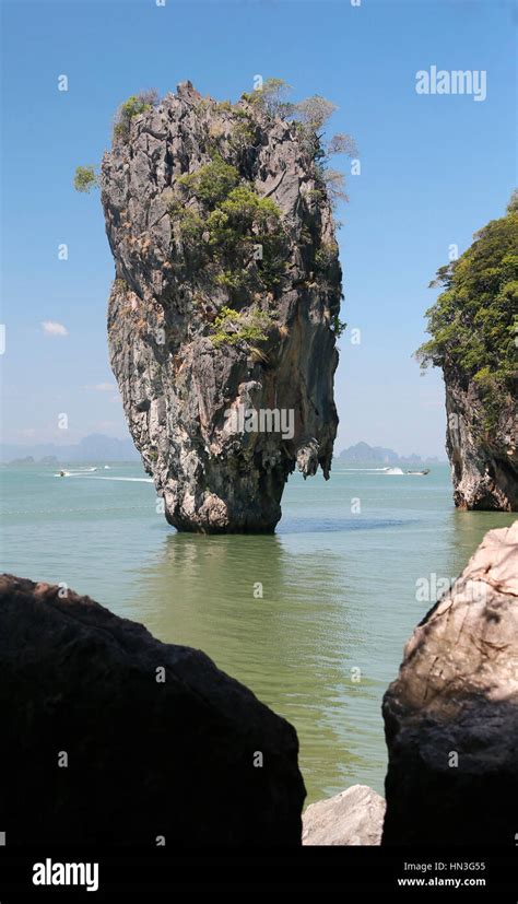 Ko Tapu James Bond Island Phang Nga Bay Thailand Asien Stock Photo