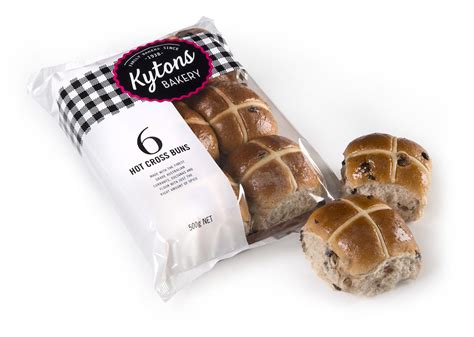 Traditional Hot Cross Buns 6 Pack Kytons Bakery Retail