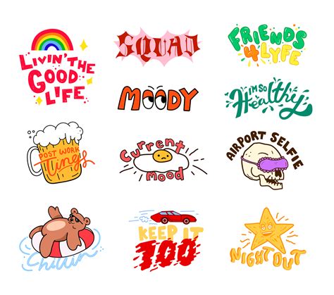 snapchat stickers on behance