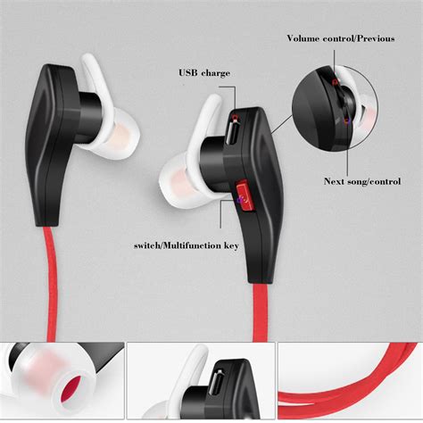 Sports Stereo Headphones Wireless Bluetooth 4.1 Headset ...