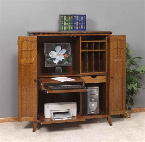 Finding an armoire that can give you the same confidence as a safe isn't impossible. Mission Computer Armoire Desk Plans