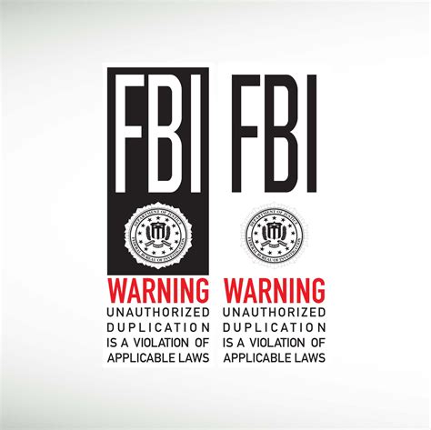 Vector: FBI Warning Vector Logo Free Download