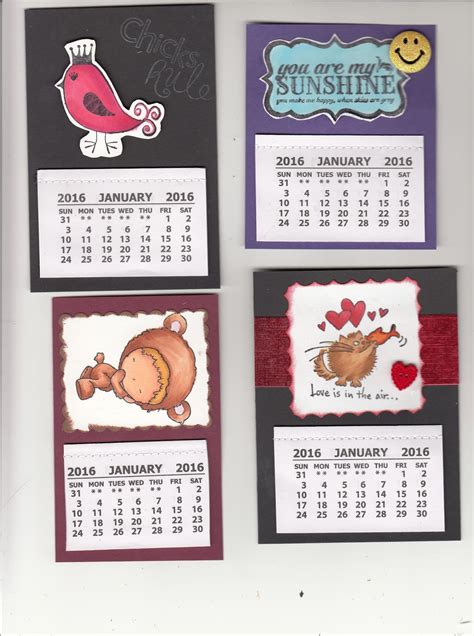 Holleys Blog Mini Calendars