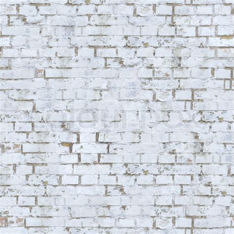 Old White Brick Wall Seamless Tileable Stock Image Colourbox