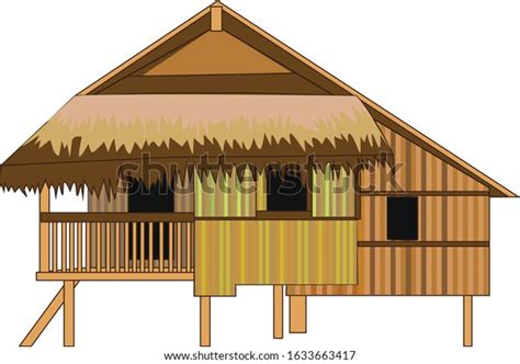 Nipa Hut Bahay Kubo Traditional House Stock Vector Royalty Free