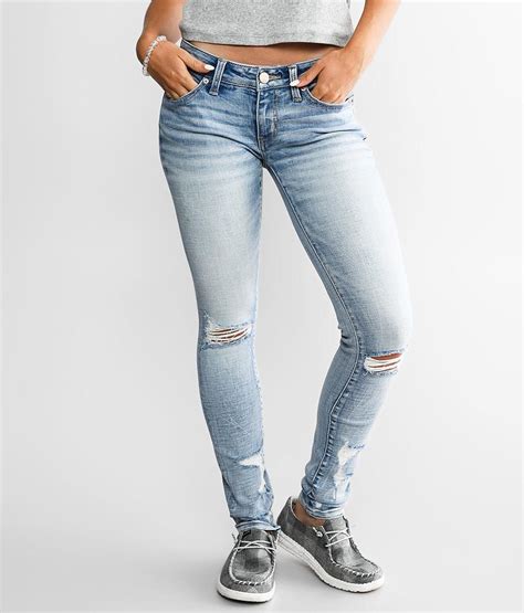 Bke Stella Low Rise Skinny Stretch Jean Womens Jeans In Flesner Buckle