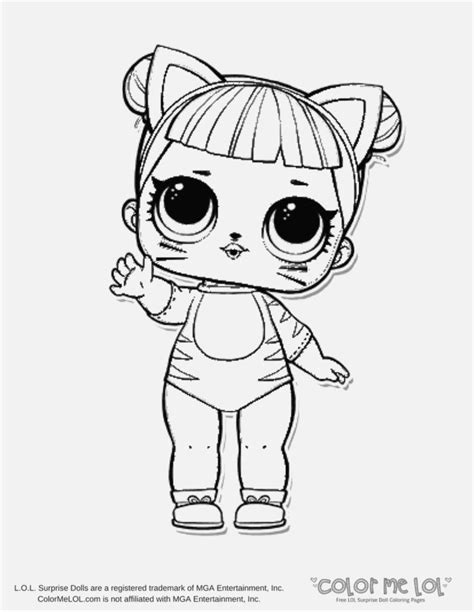 Lol Unicorn Baby Sister Free Colouring Pages