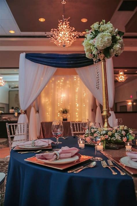 And no matter what the season, we carry the wedding supplies in the most popular wedding colors including: Colors Wedding | Rose Gold and Navy Blue Gorgeous Wedding ...
