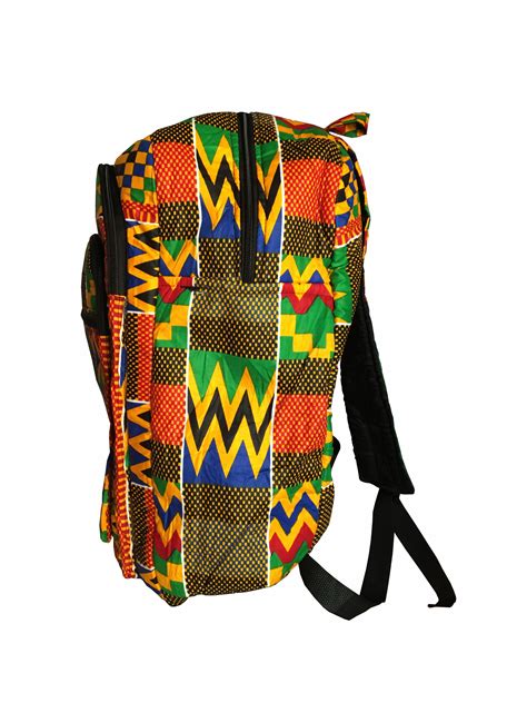 Kente Print African Backpack Book Bag Rucksack Handmade Quilted School Backpack · Ramsjay