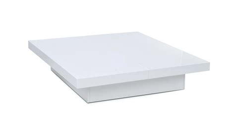1005c Modern White Lacquer Coffee Table