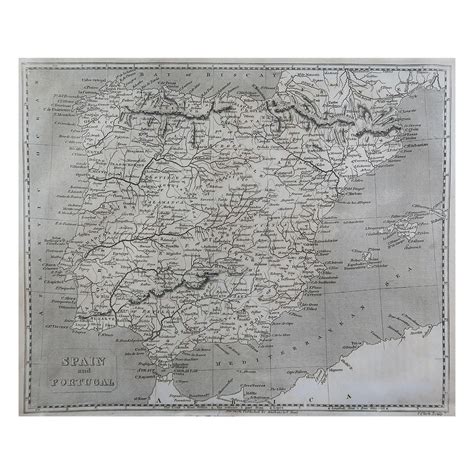 Antique Map of Spain and Portugal by Bayly, 'c.1795' at 1stDibs | 1795 map