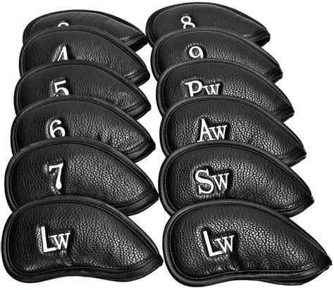 Golf Club Covers Iron For Mens Head Cover Set 12pcslot Pu Leather Wat
