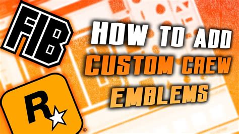 How To Add Custom Crew Emblems For Gta Online Youtube