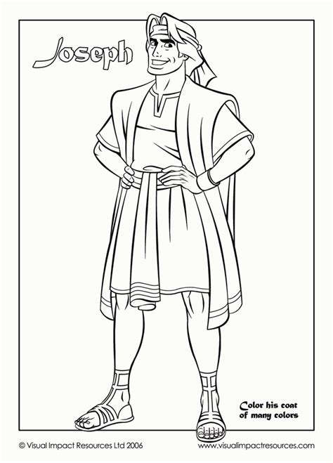 I am creating projects for the 3 year old class on wednesday nights this quarter, and i thought i would share what we did. Joseph Coloring Page | Sermons4Kids