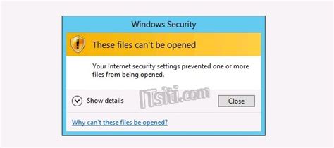 Windows Security These Files Cant Be Opened