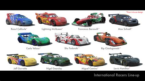 Cars 2 International Racers Line Up