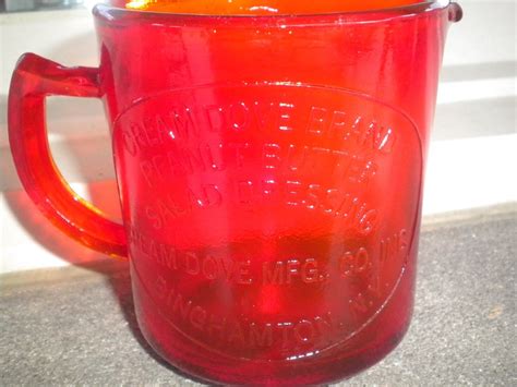 Vintage Ruby Red Depression Glass Measuring Cup Antique Price Guide
