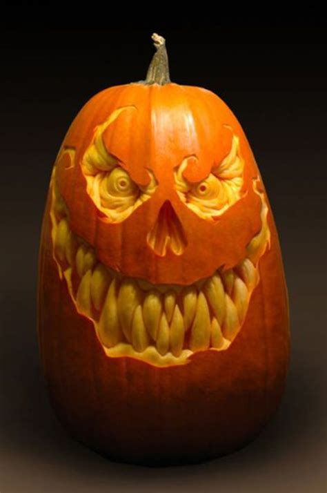 Extreme Pumpkin Carving Artists Pumpkin Carving Scary Pumpkin