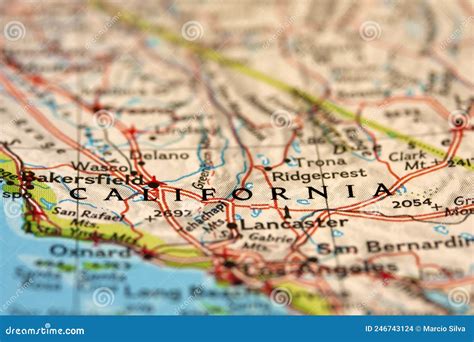 california en el mapa foto de archivo imagen de fondo 246743124