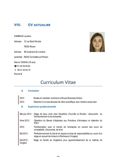 comment faire un cv a 14 ans