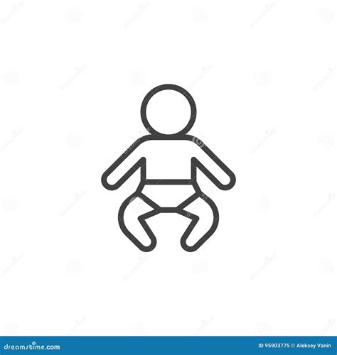 Baby Outline Stock Illustrations 23265 Baby Outline Stock