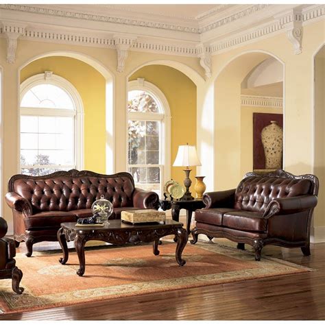 Shopstyle.com has been visited by 100k+ users in the past month Victoria Leather Living Room Set Coaster Furniture ...