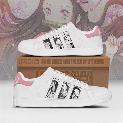 Nezuko Kamado Sneakers Custom Demon Slayer Anime Skateboard Shoes