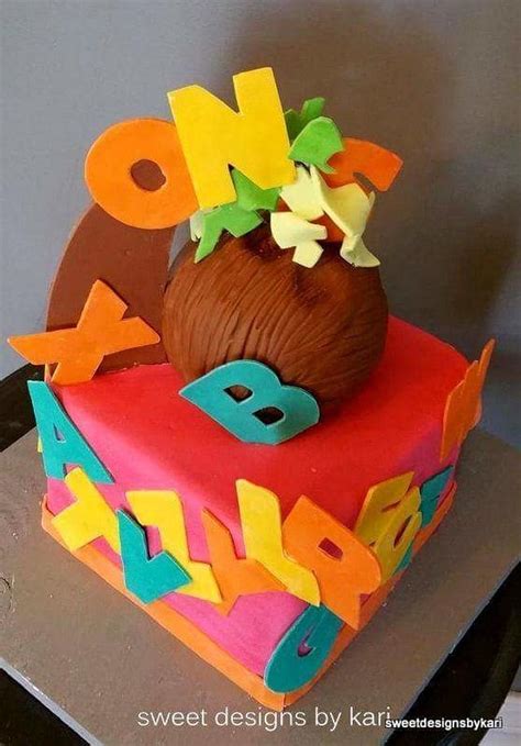 1st Birthday Chicka Chicka Boom Boom Cake Cake By Sweet Cakesdecor