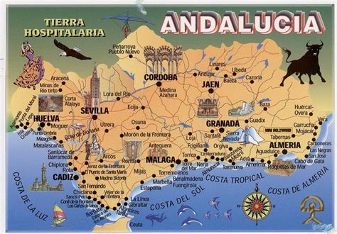 Espana Andalucia Map Andalucia Spain Andalusia Spain Andalucia