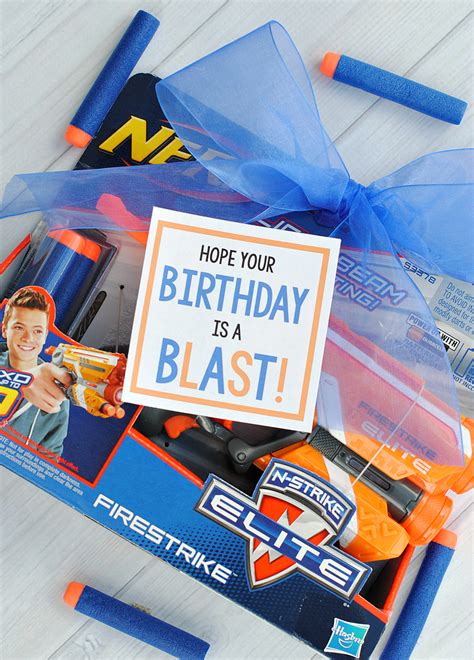 Layout template in a4 size. Cool Birthday Presents: Nerf Gun Gift Idea - Fun-Squared