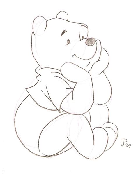 Cartoon Sketches Winnie The Pooh Sketch By Mickeyminnie On Deviantart