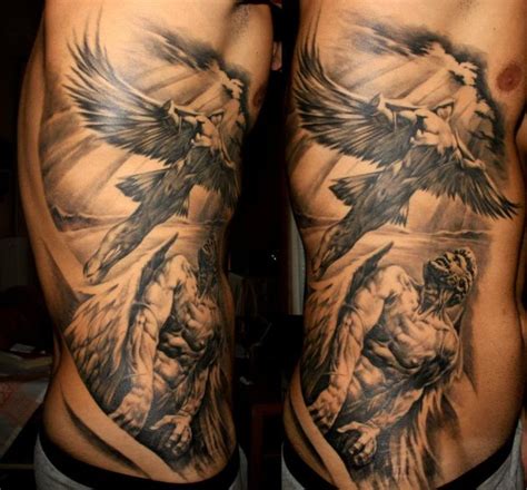 Religious Angel Tattoos On Full Ribs Tattoo Ideas