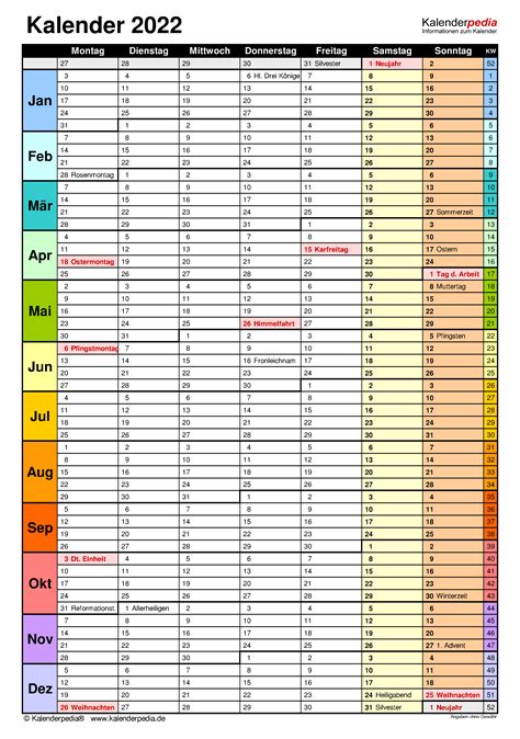 Kalender Excel 2022 Gambaran