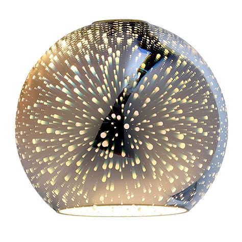 Shop Portfolio Brushed Nickel With Silver Globe Explosion Art Glass Mini Pendant Kit At