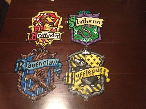 Finally Finished The Harry Potter Crests Ive Been Working On Xpost