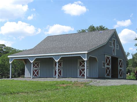 Lean To Roof Horse Barn Overhang