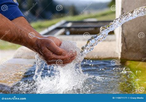 Fresh Delicious And Healthy Natural Drinking Water Stock Image Image
