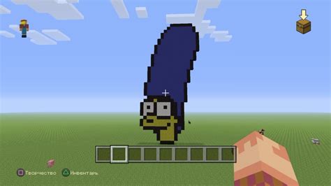 How To Build Marge Simpson In Minecraft Youtube