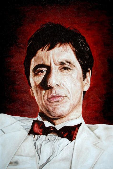 Al Pacino Scarface Painting By Mark Baker