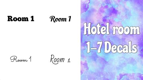 Bloxburg Room 1 To 7 Decals And Ids Stephybearxo Youtube