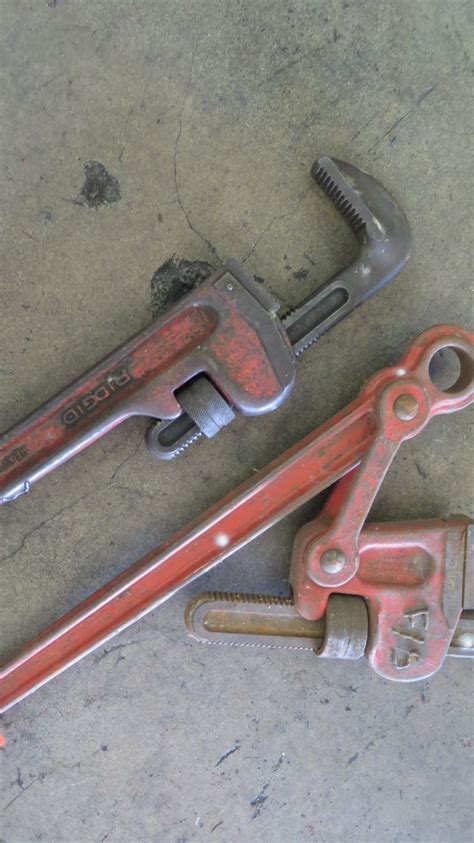 Qty 2 Large Pipe Wrenches