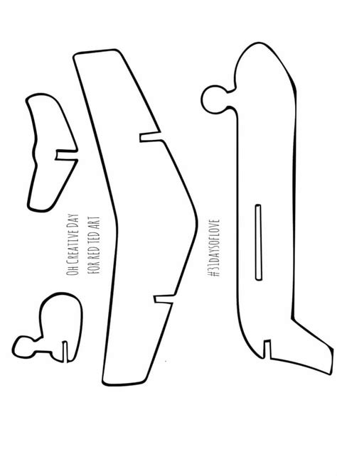 Airplane Cutout Free 6 Best Images Of Printable Airplane Cut Out