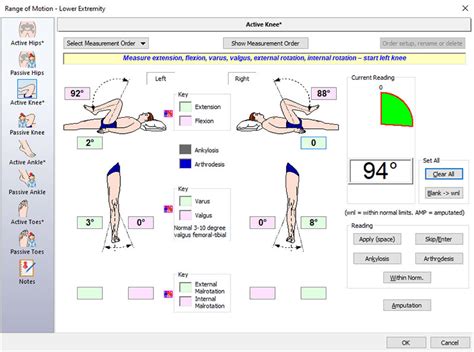 Advanced Digital Goniometers For Clinical Use E Link