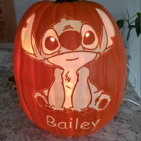 Cute Stitch Pumpkin Carving Between The Pages Blog
