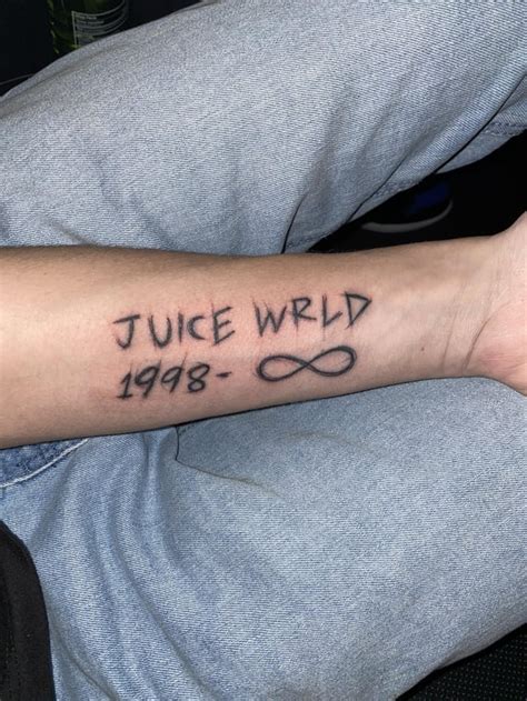 Got My First Tattoo In Honor Of Juice Rjuicewrld
