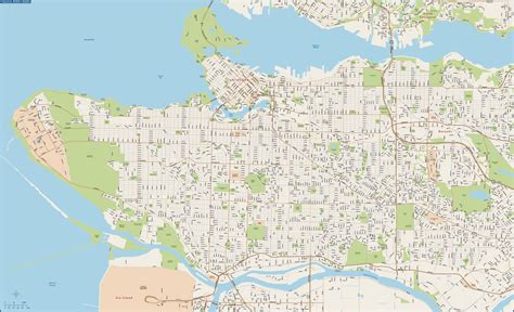 Vancouver Greater Downtown Map Digitalcreative Force