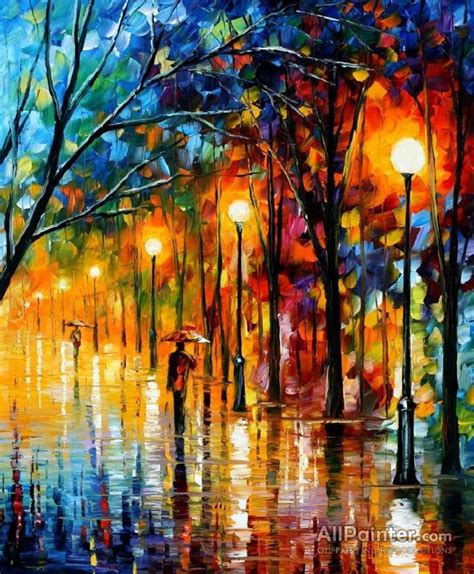 Leonid Afremov The Colors Of Winter I Oil Painting Reproductions For