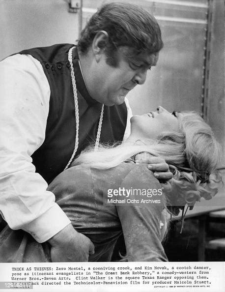 Zero Mostel And Kim Novak Embrace To Kiss In A Scene From The Film News Photo Getty Images
