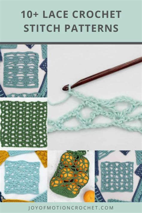 10 Free Lace Crochet Stitch Patterns Step By Step